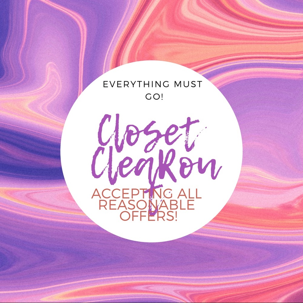 CLOSET CLEAROUT! Everything must go! Make an offer